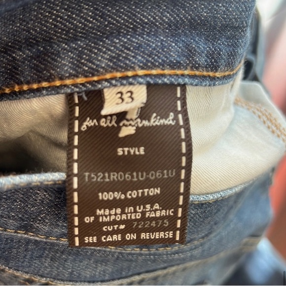 7 for All Mankind Jeans - Size 33 - Picture 4 of 6